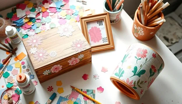 Decoupage box and frame