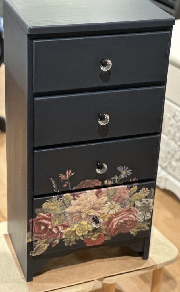 IOD Transfer on refinished end table