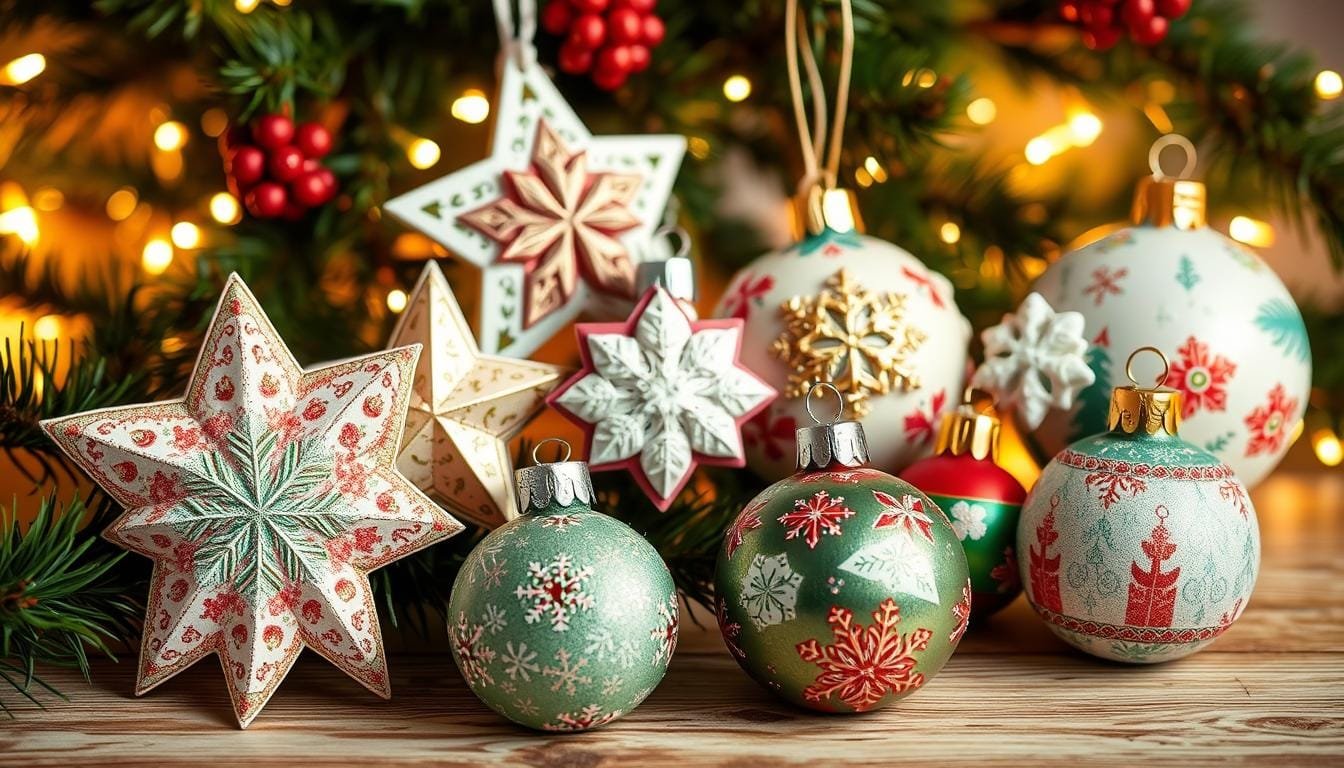decoupage christmas ornaments