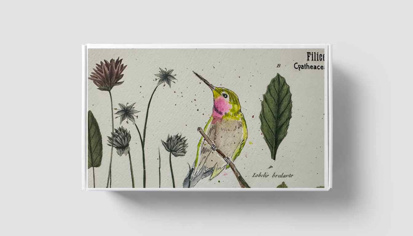 Watercolor Hummingbird