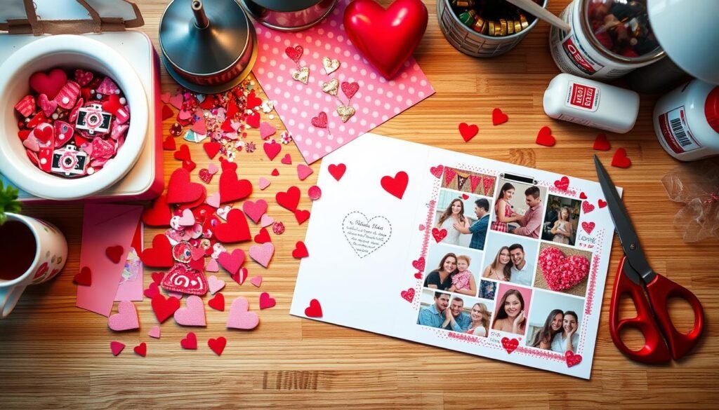 diy valentine’s scrapbook