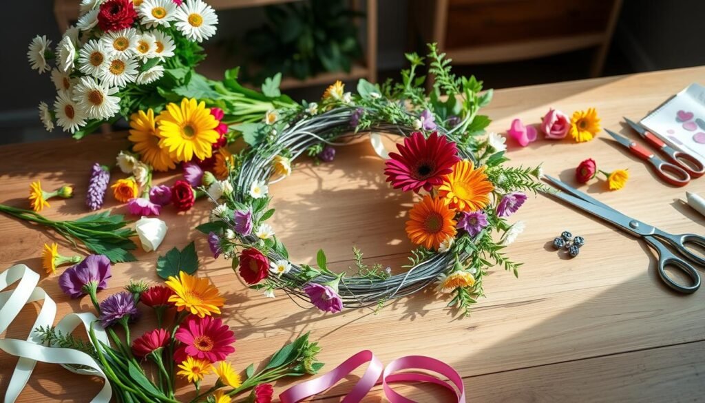 DIY spring wreath tutorial