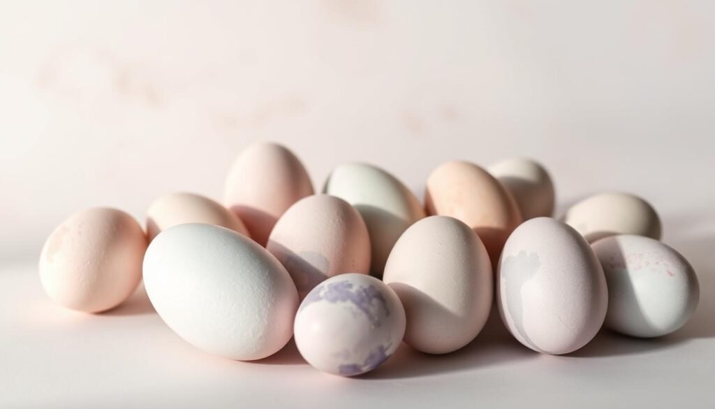 Watercolor Easter eggs with pastel gradient Watercolor Easter eggs with pastel gradient