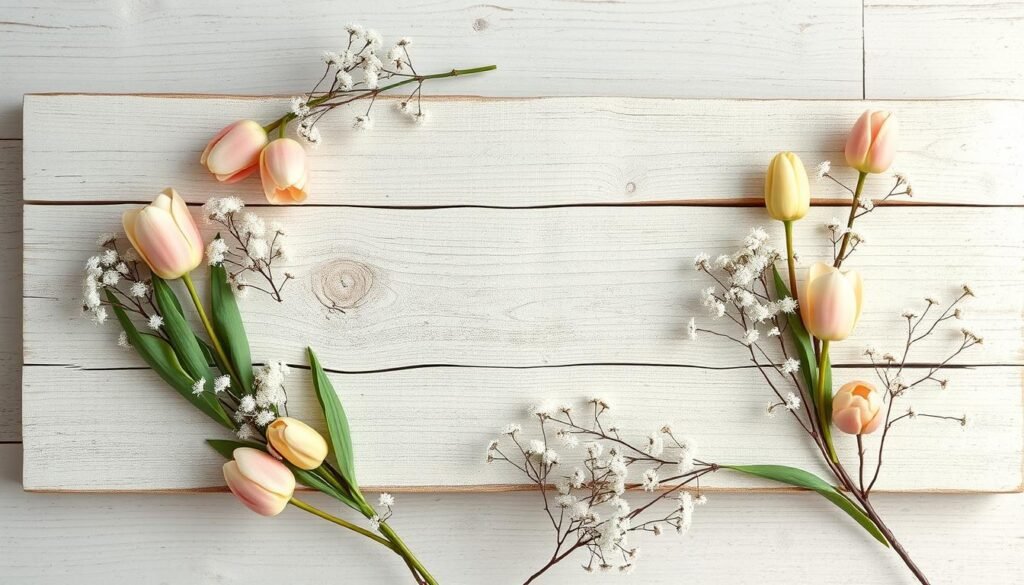 Whitewashed Wood Upcycling Spring Decor